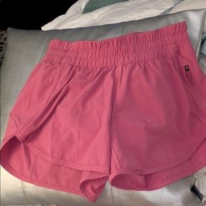 pink lululemon shorts